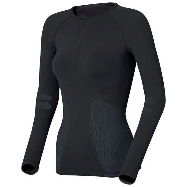 Odlo, koszulka techniczna damska, Shirt l/s crew neck EVOLUTION WARM - 180901/15000, rozmiar L