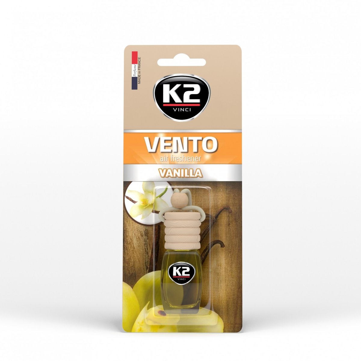 K2 VENTO VANILIA 8ml blister papierowy Ekskluzywny zapach samochodowy - 8ML