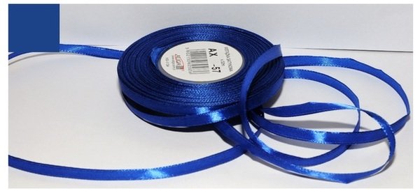 Wstążka Satynowa Granatowa 6 Mm 32 Mb. Ax06-57, Aliga