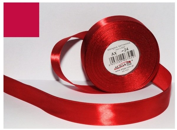 Wstążka Satynowa Bordowa 6 Mm 32 Mb. Ax06-24, Aliga