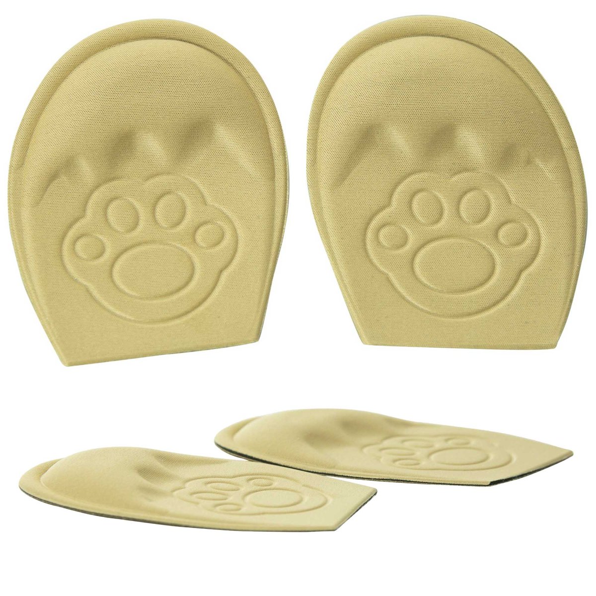 Wkładki Do Butów Poduszka Pod Palce Materiałowe Miękkie Beżowe