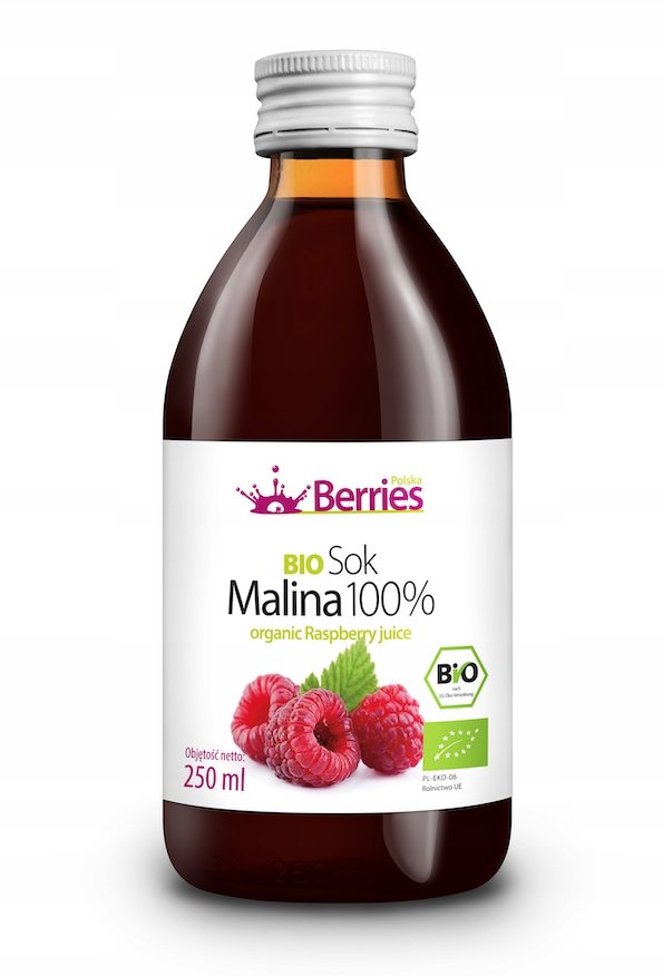 Bio Sok Malina 100% zestaw ( 6 x 250ml ) 1,5 L