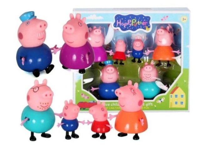 ŚWINKA PEPPA ZESTAW 6 FIGUREK RODZINKA BABCIA