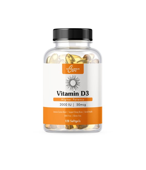 Vitalmax CARE Witamina D3 2000 IU - 120 softgels 120