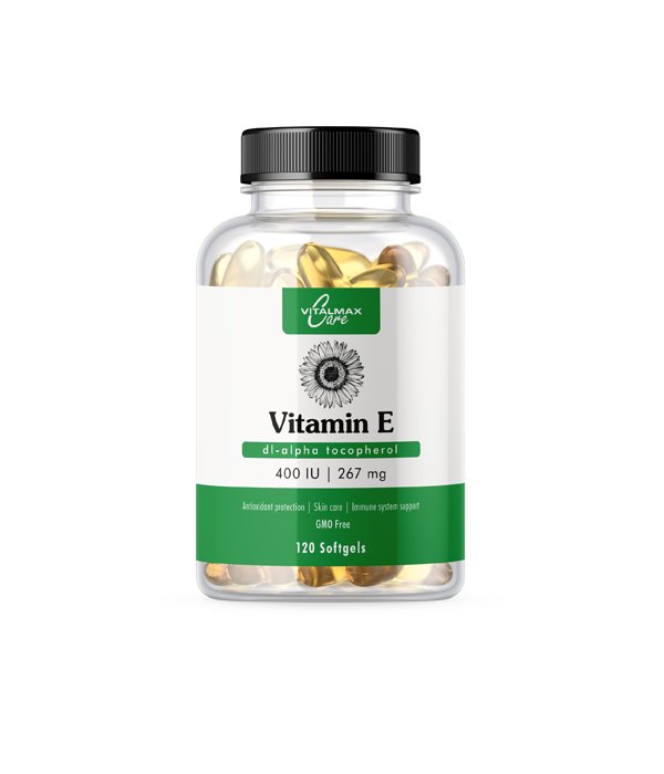 Vitalmax Care, Witamina E 400IU, 120 kaps.