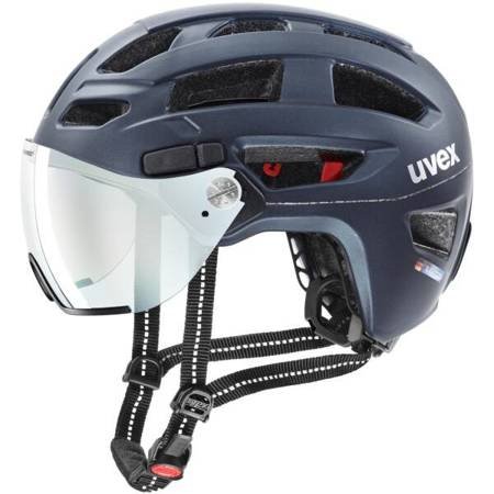 UVEX Finale Visor Vario Kask, niebieski 52-57cm 2022 Kaski miejskie i trekkingowe S4109770315