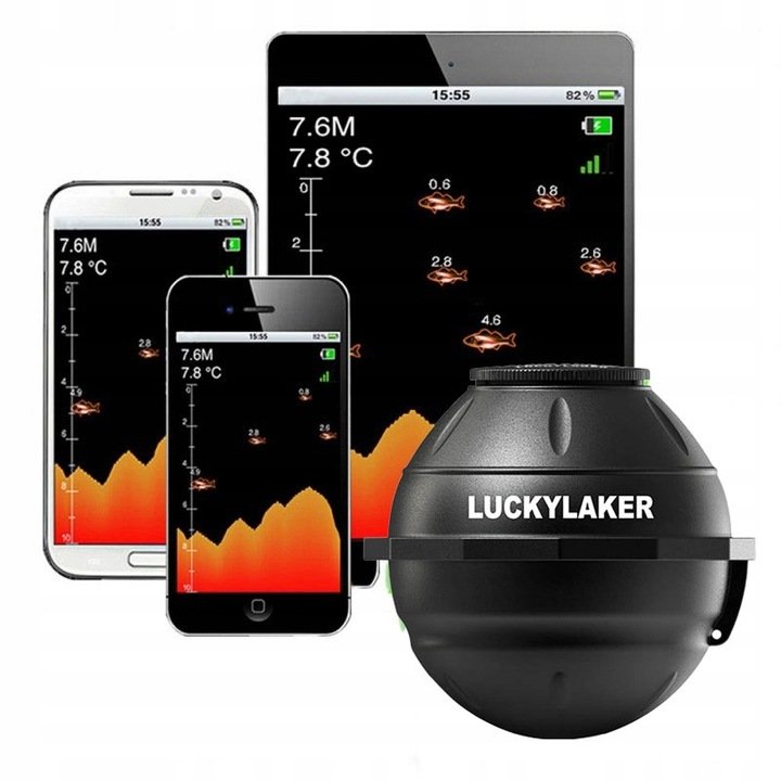 ECHOSONDA BEZPRZEWODOWA SONAR LUCKYLAKER FF916 CZARNA