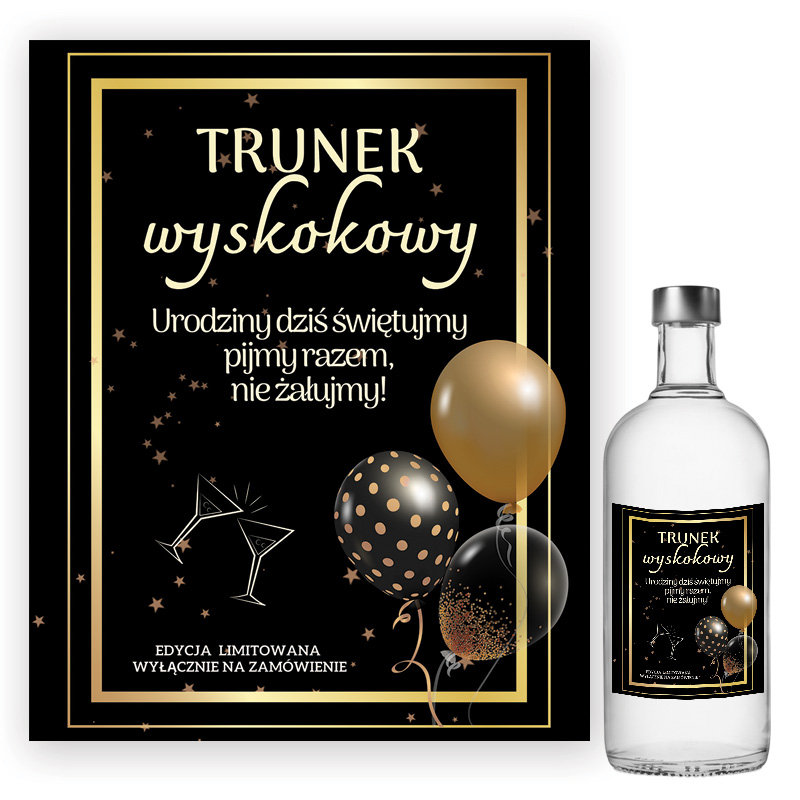 Naklejki na Butelki Urodzinowe 