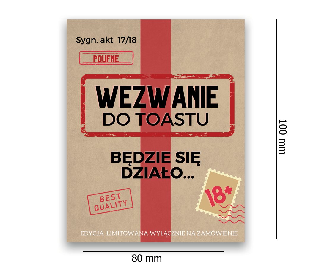 Naklejki na Butelki na 18 