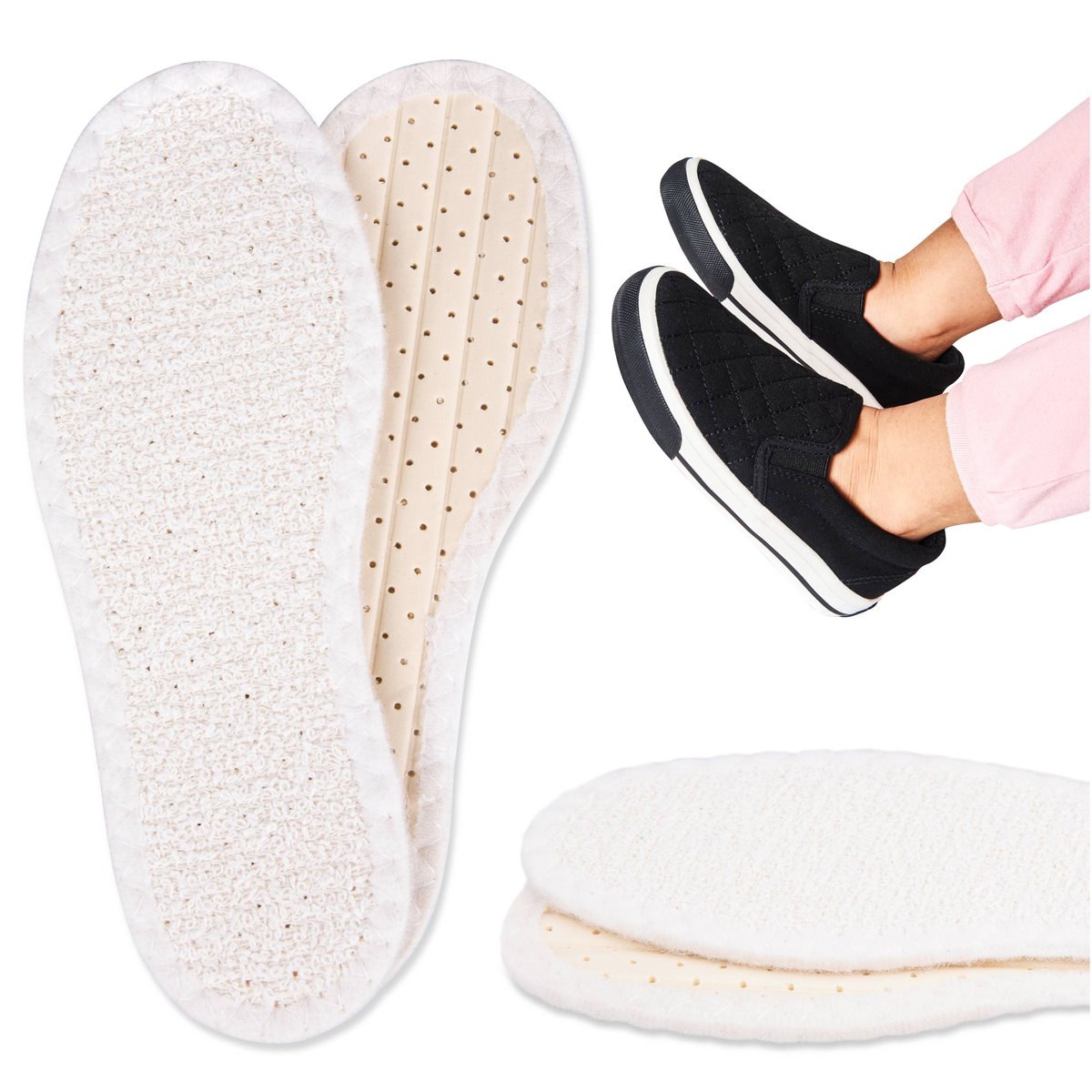 Wkładki butów dla chodzących bez skarpetek r_ 29