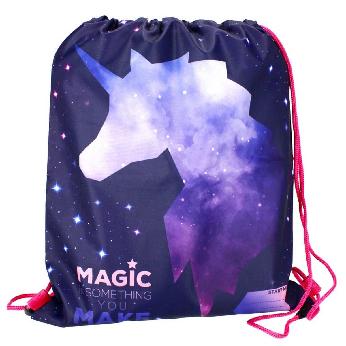 Jednorożec Fioletowy worek na buty, worek szkolny na ramię 40x34 cm Uniwersalny