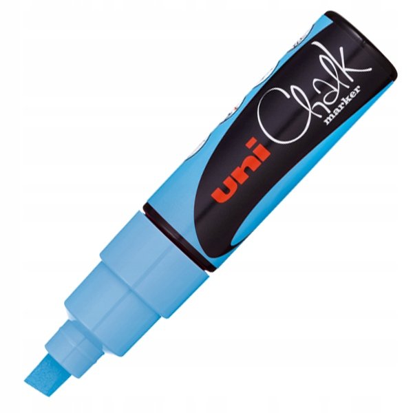 uni-ball Uni-Ball PWE-8 K marker kredowym, szerokość klinowatym czubkiem  światło niebieskie (6 sztuki) 153544181