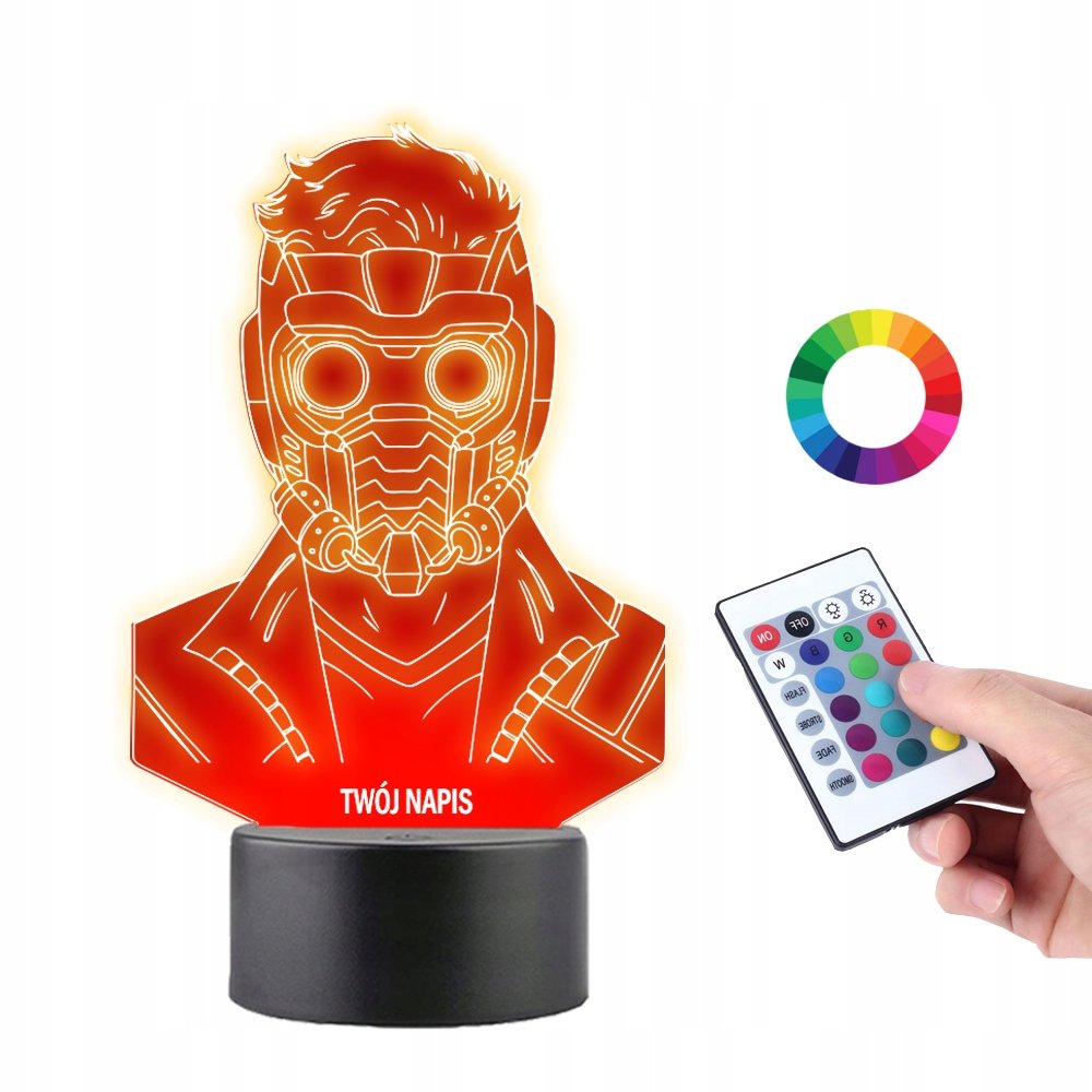 Lampka na Biurko 3D Strażnicy Galaktyki Star Lord