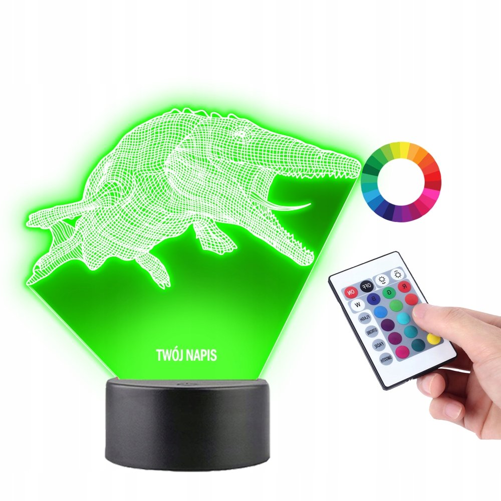 Lampka na Biurko Statuetka Led Dinozaur Spinozaur