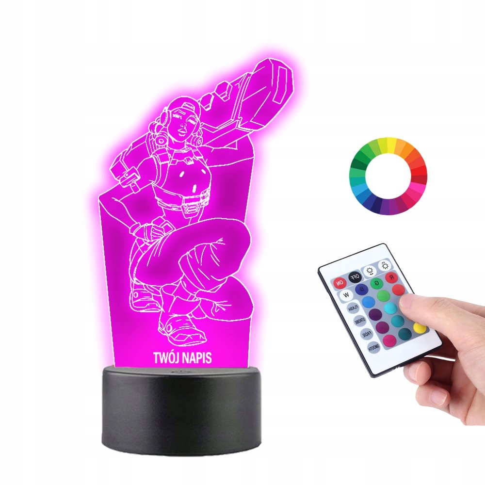 Lampka na Biurko Statuetka Led Gra Valorant Raze
