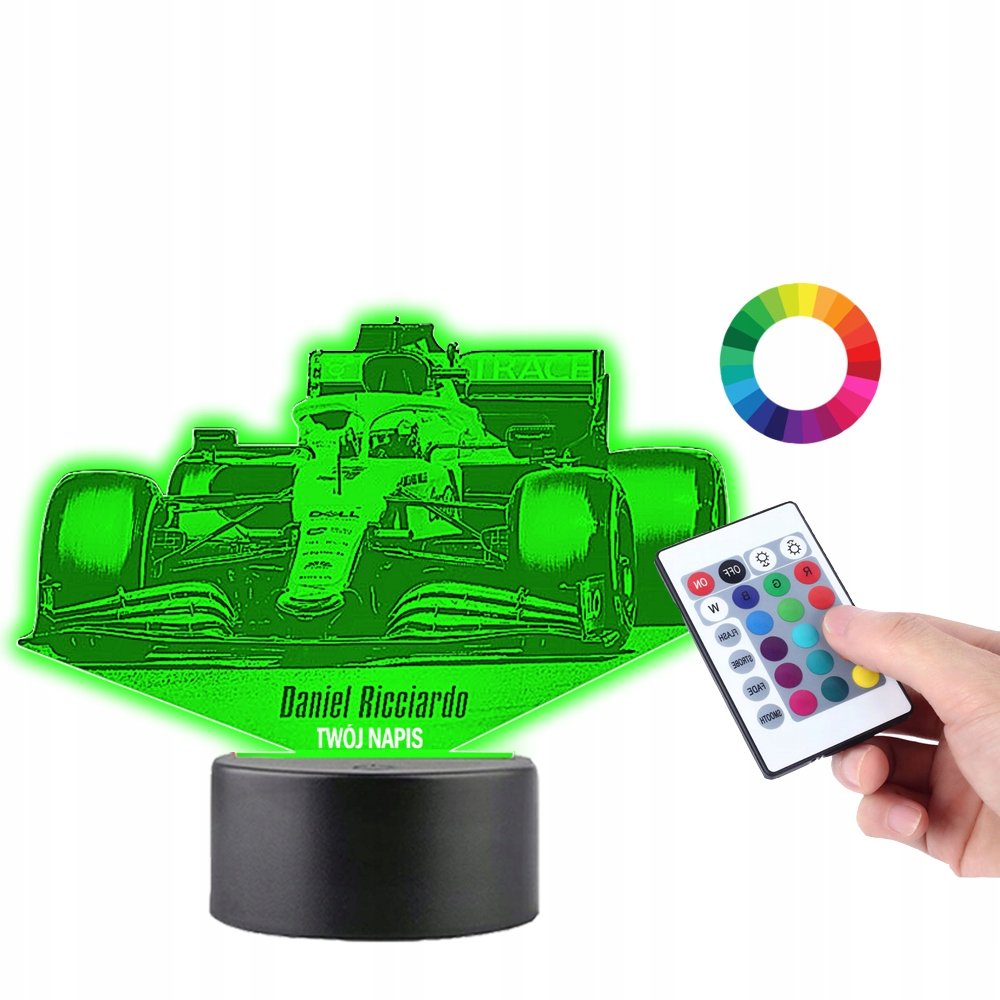 Lampka na Biurko Statuetka Led Formuła 1 Ricciardo