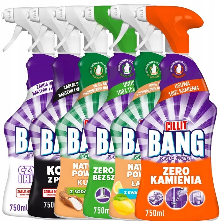 Cillit Bang Płyny do Sprzątania Zestaw XXL 6 szt.