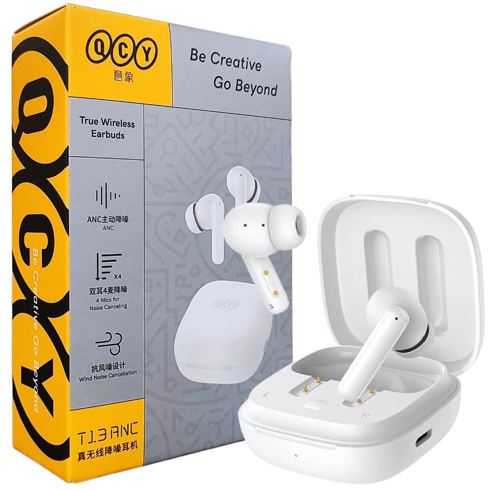 QCY T13 ANC Bluetooth 5.3 - biały