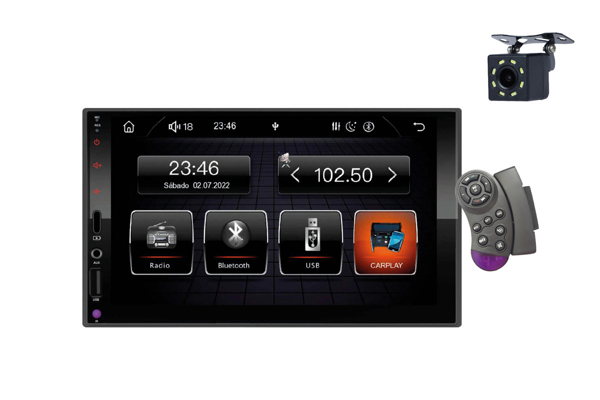 Radioodtwarzacz Deer MP-8050C Android Auto Car Play kamera