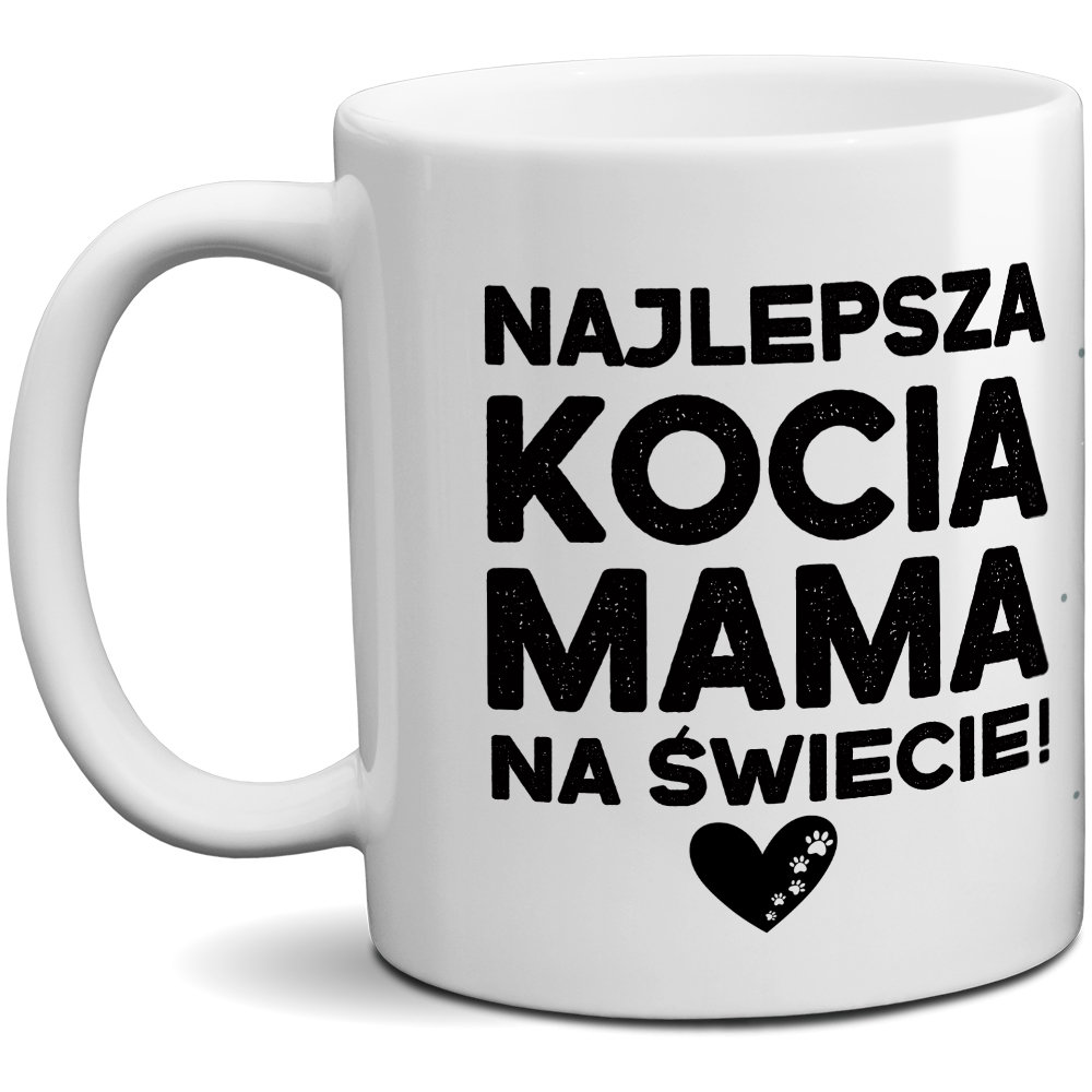 Kubek z nadrukiem - Najlepsza kocia mama na świecie