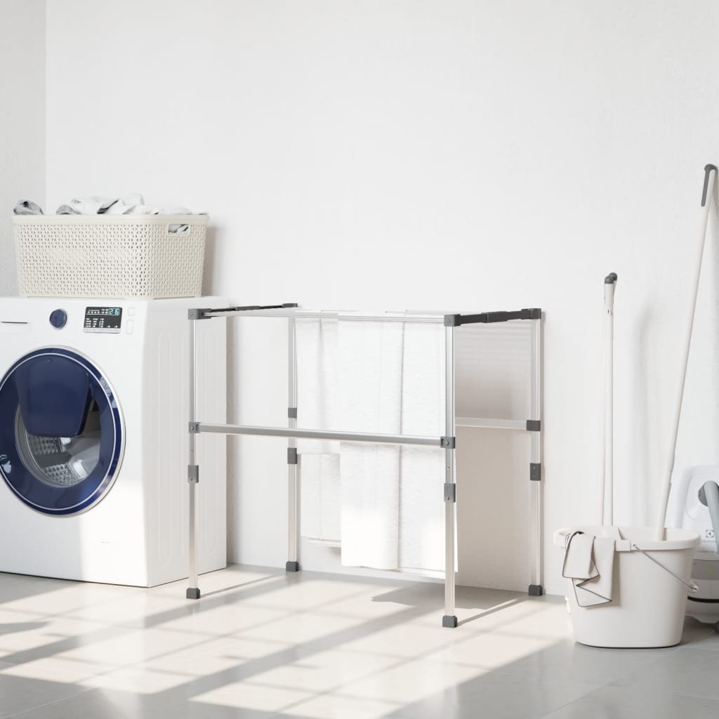 vidaXL Suszarka na pranie, 83x(50-55)x(40-85) cm, aluminium