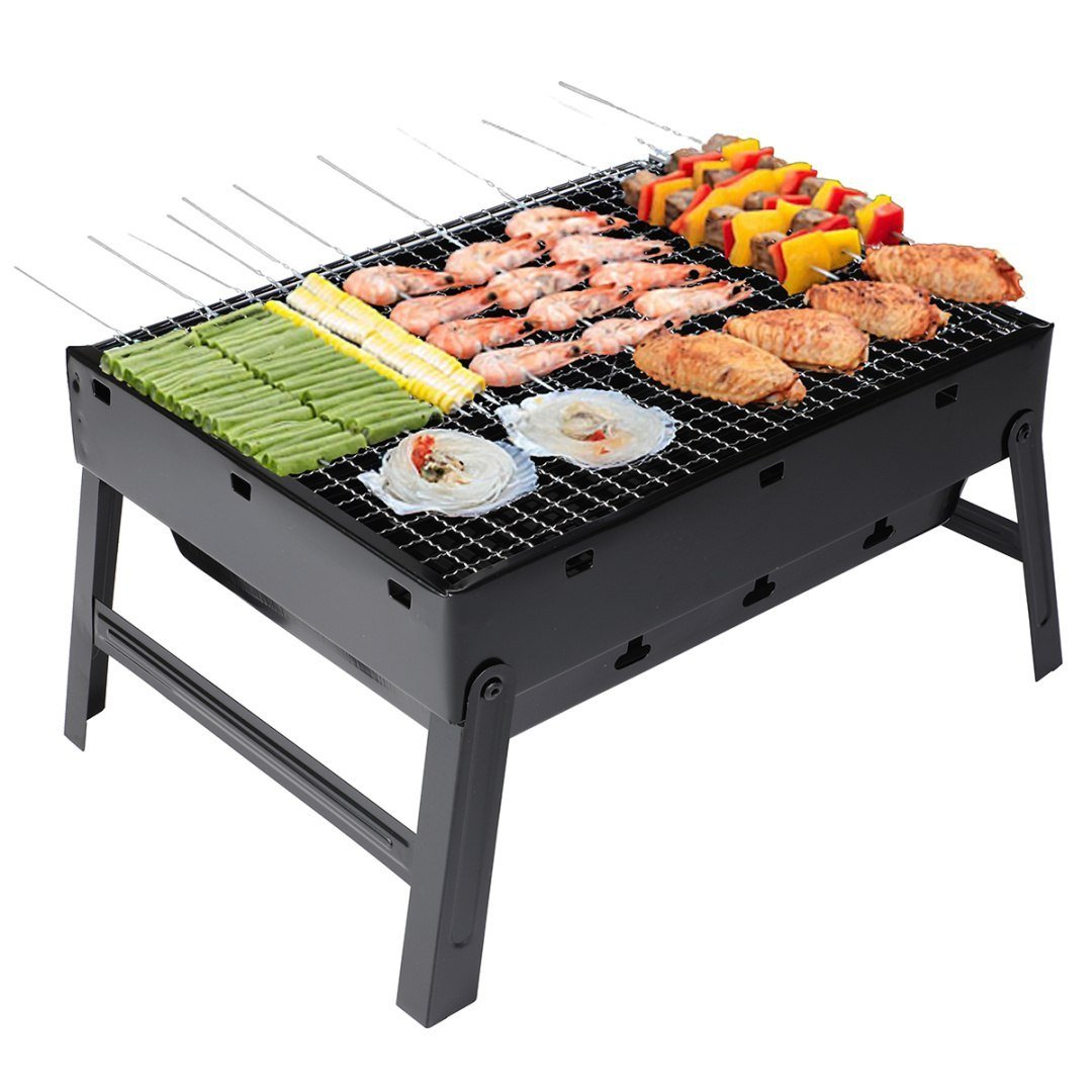 Mini Grill Węglowy Turystyczny Przenośny Walizka Lumarko!