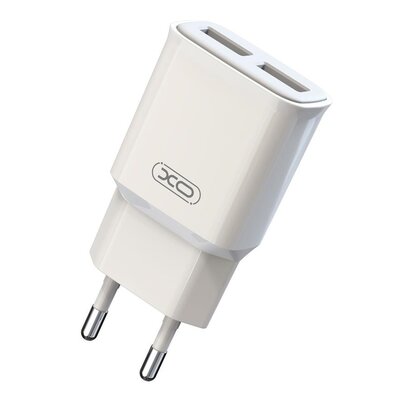 XO ładowarka sieciowa L92C 2x USB 2,4A biała