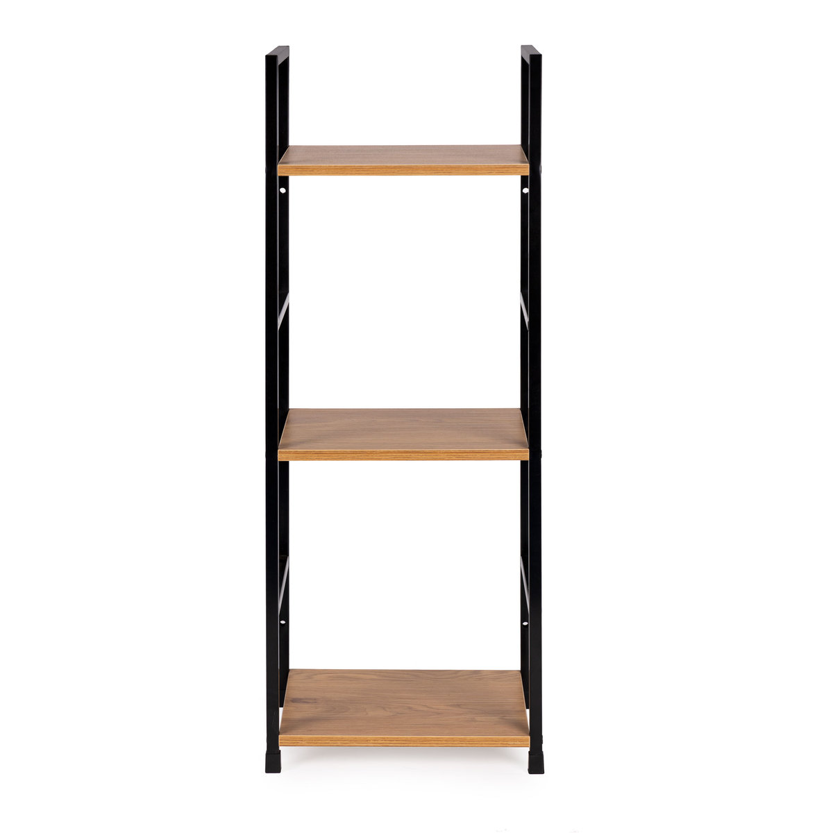 Regał Drewniany Nowoczesny Metalowa Rama Loft 3 Półki