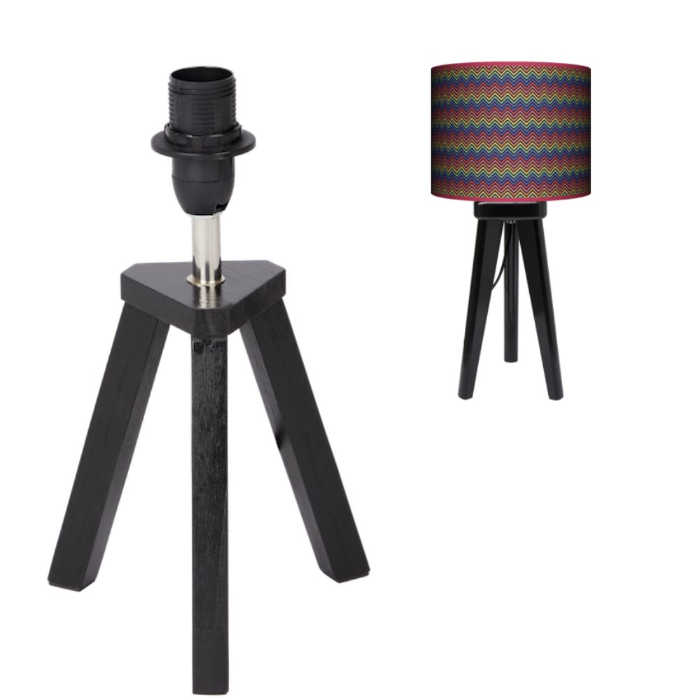 LAMPA STOŁOWA CZARNA PODSTAWA BAZA