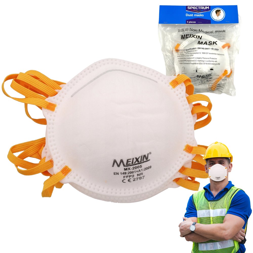 MASKA PRZECIWPYŁOWA ROBOCZA SPECTRUM 3SZT