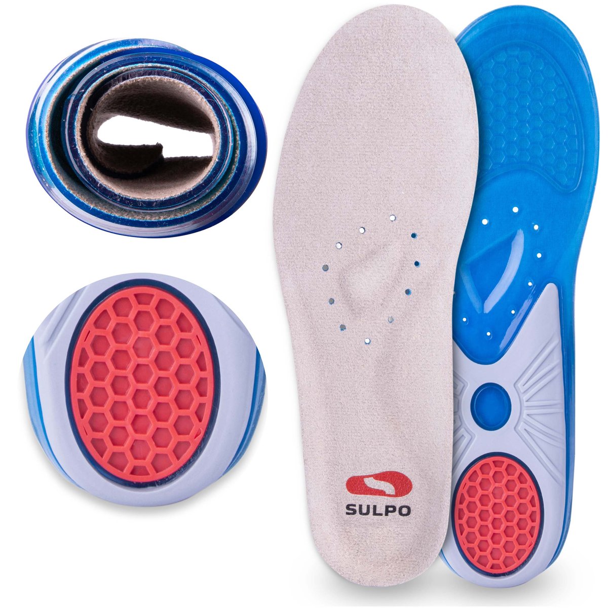 Wkładki do butów amortyzujące miękkie żelowe 42-43