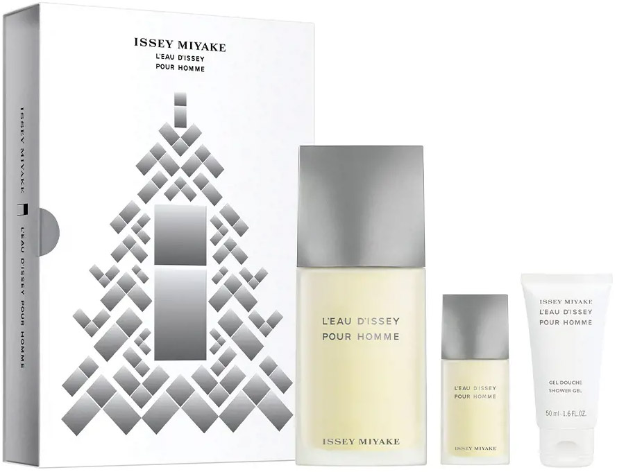 Zestaw Issey Miyake L'Eau D'Issey Pour Homme Woda toaletowa 125ml + Żel pod prysznic 50ml + Woda toaletowa 15ml (3423222047986)