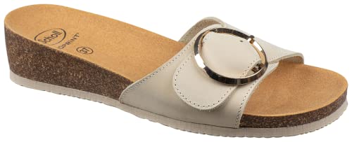 Scholl Amalfi Mule, sandały damskie, beżowy, 38 EU, beżowy, 38 EU