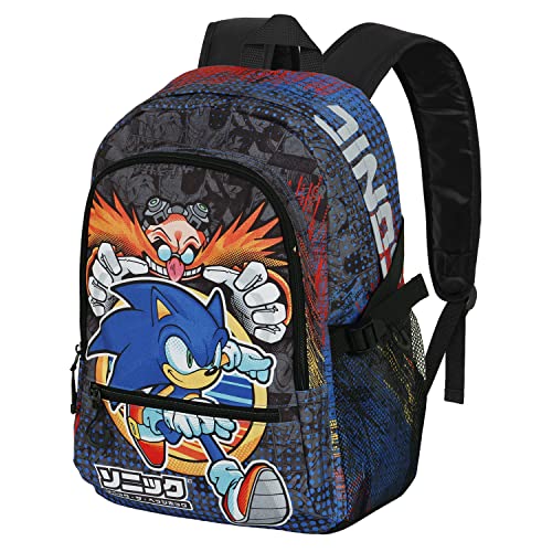 Sega-Sonic Checkpoint-Fan Fight Plecak 2.0, niebieski, NIEBIESKI, Jeden rozmiar, Plecak FAN Fight 2.0 Checkpoint