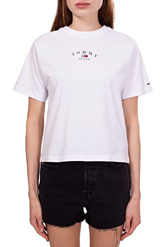 Tommy Hilfiger T-Shirt Crop Top Femme Classic Essential Koszulka Damski