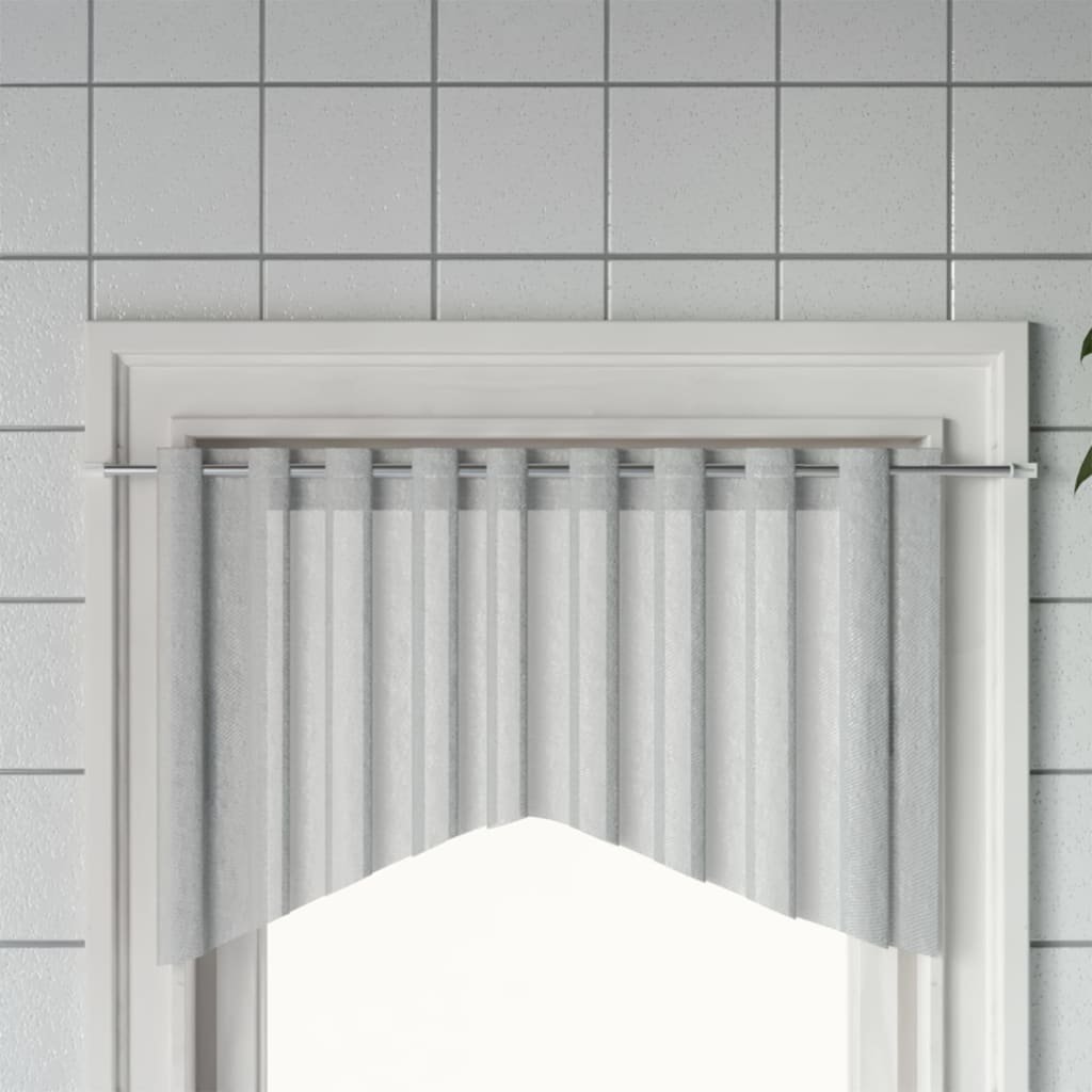 Karnisze, 2 szt., biało-srebrne, 90-130 cm, aluminium Lumarko!