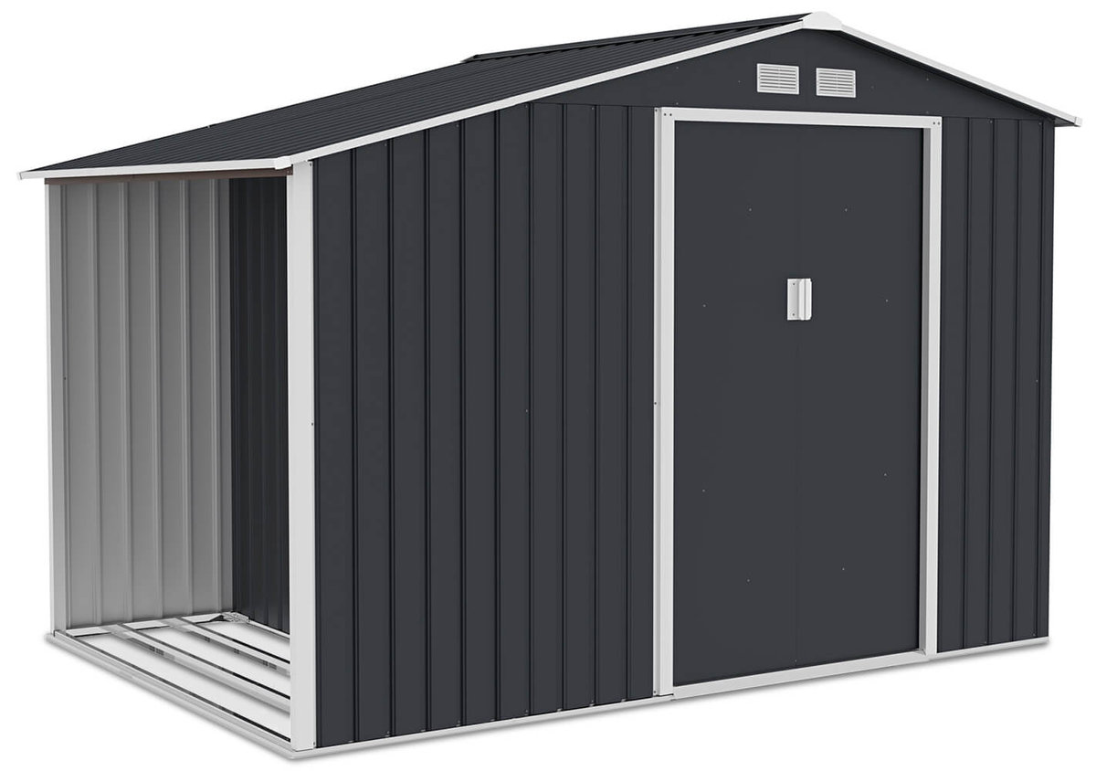 Domek Ogrodowy Drewutnia Madison 278X191Cm Cold Grey - Hardmaister