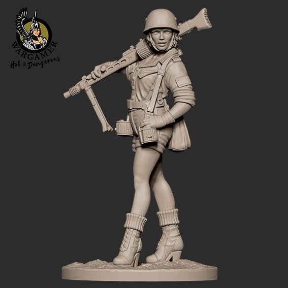 Wargamer, Figurka, Johanna Dust 1947 Girl, 28 mm