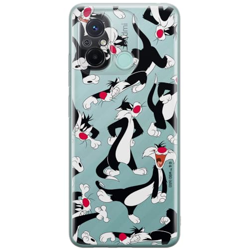 ERT GROUP etui na telefon Xiaomi REDMI 12C/ REDMI 11A, case oryginalny i oficjalnie licencjonowany przez Looney Tunes, wzór Sylvester 006, optymalnie dopasowane, plecki z TPU częściowo przeźroczyste