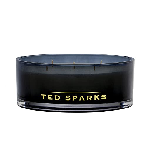 Ted Sparks Balthazar Bamboo & Peony świeca zapachowa czarna z wosku sojowego, czas palenia: 50 godzin, TED-BZ-C03