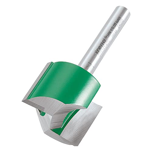 Trend C033X1/4TC dwa frez flety 25,4 mm średnica-srebrna, średnica x 19,1 mm cięcie