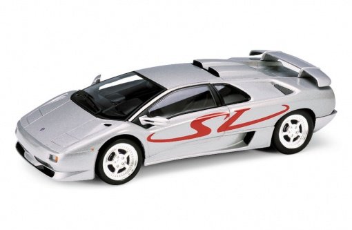 WELLY 1:34 Lamborghini Diablo SV -srebrny