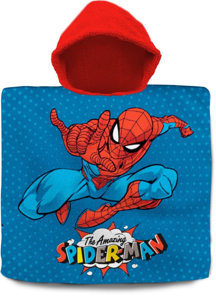 Kids Euroswan, Poncho Kąpielowe Spiderman 120X60 Cm Spm-D37B