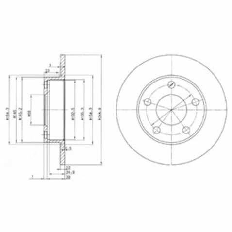Delphi Tarcza hamulcowa BG2520