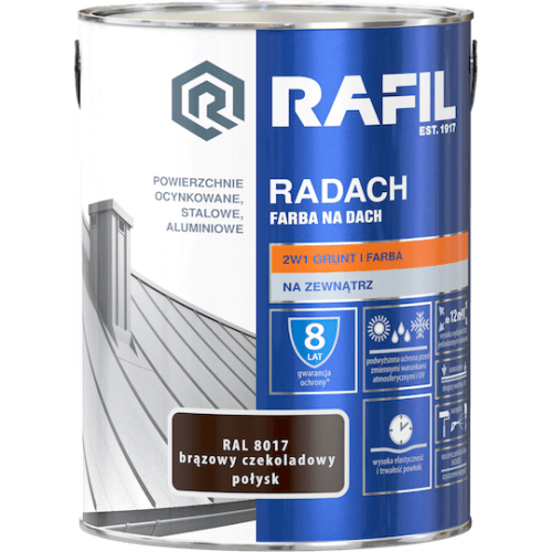 Radach brąz czekoladowy RAL 8017 połysk 5L