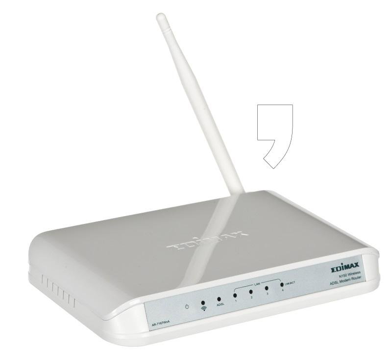 Router Edimax AR-7167WnA, 802.11 n, 150 Mb/s