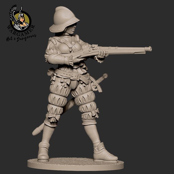 Wargamer, Figurka, Francesca the Conquistador, 28 mm