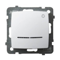 Ospel Karo biały łącznik światło ŁP-5SS/m/00 ŁP-5SS/m/00