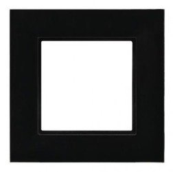 Ospel ARIA Ramka pojedyncza czarne szkło ARIA R-1UGC/32/25