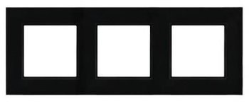 Ospel ARIA Ramka potrójna czarne szkło ARIA R-3UGC/32/25